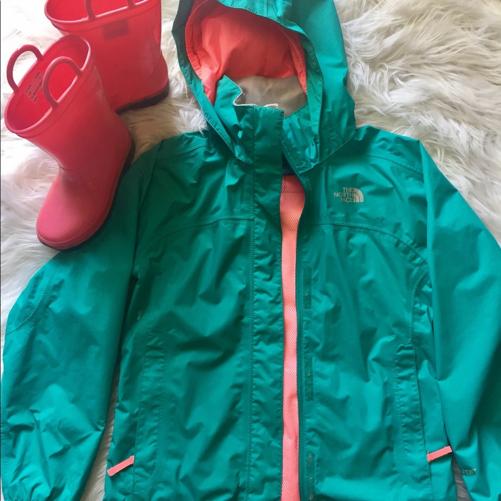 Girls North face Rain Coat